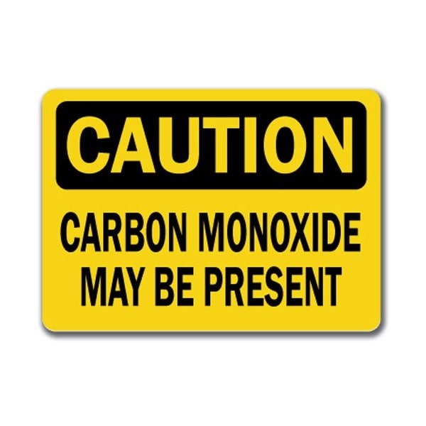 Signmission Safety Sign, 14 in Height, Plastic, Carbon Monoxide CS-Carbon Monoxide - main